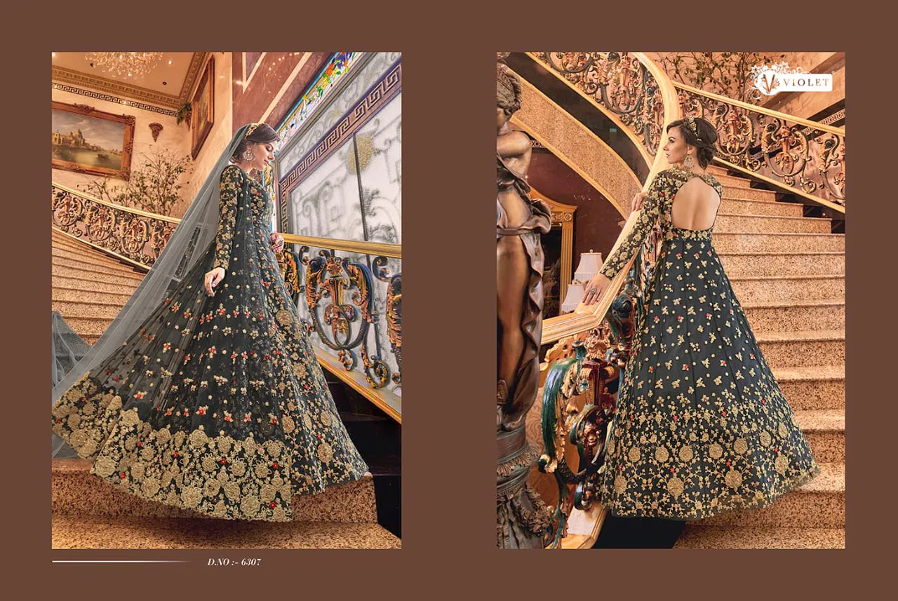 Swagat Violet 6307 Hit Design Heavy Look Embroidered Salwar Suits